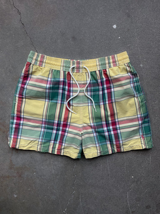Polo Ralph Lauren Madras Swim Trunks—[L]