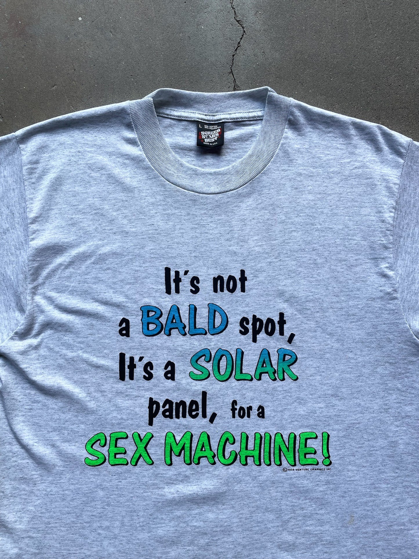 90's Bald Spot Sex Machine T-Shirt—[L]