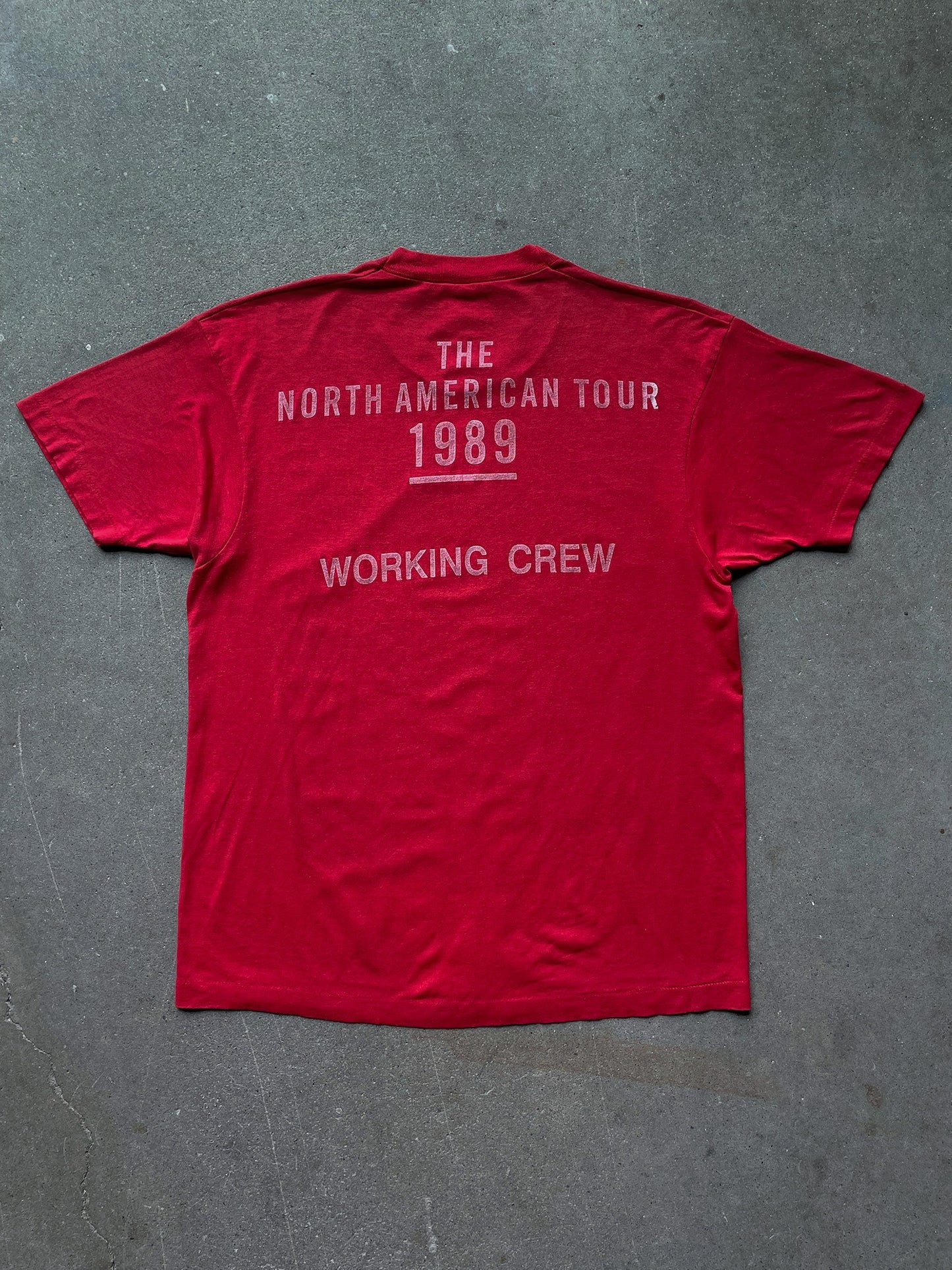 1989 The Rolling Stones Steel Wheels North American Tour CREW T-Shirt—[L]