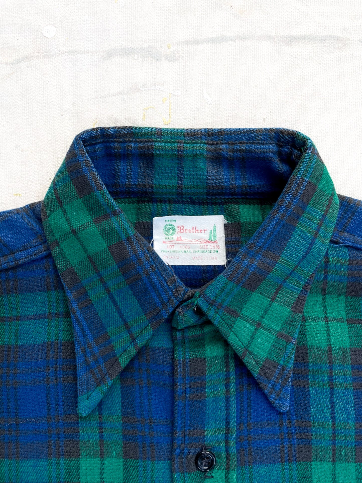 80's Five Brothers Flannel Shirt—[M]