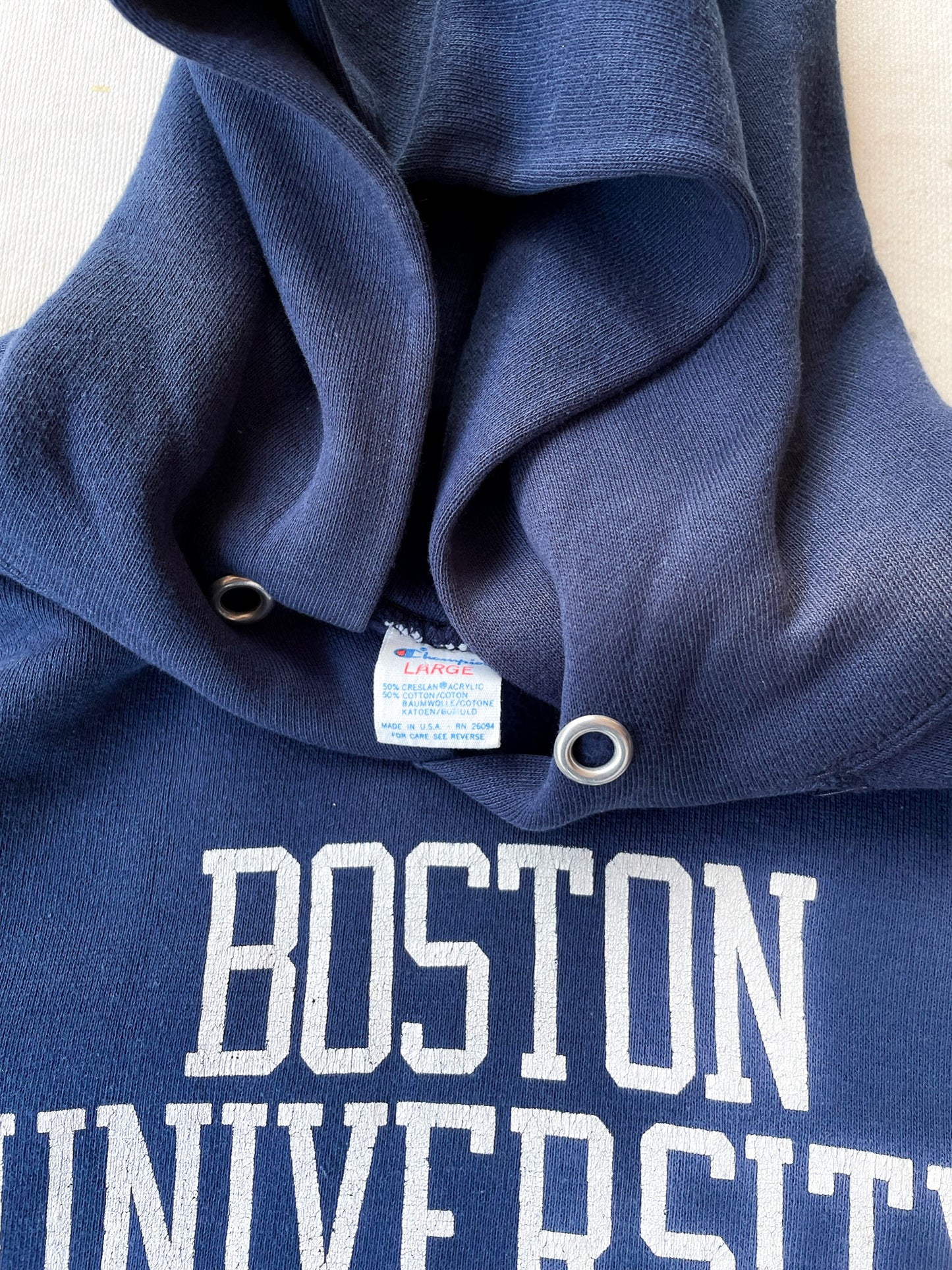 70's Boston University Hoodie—[M]