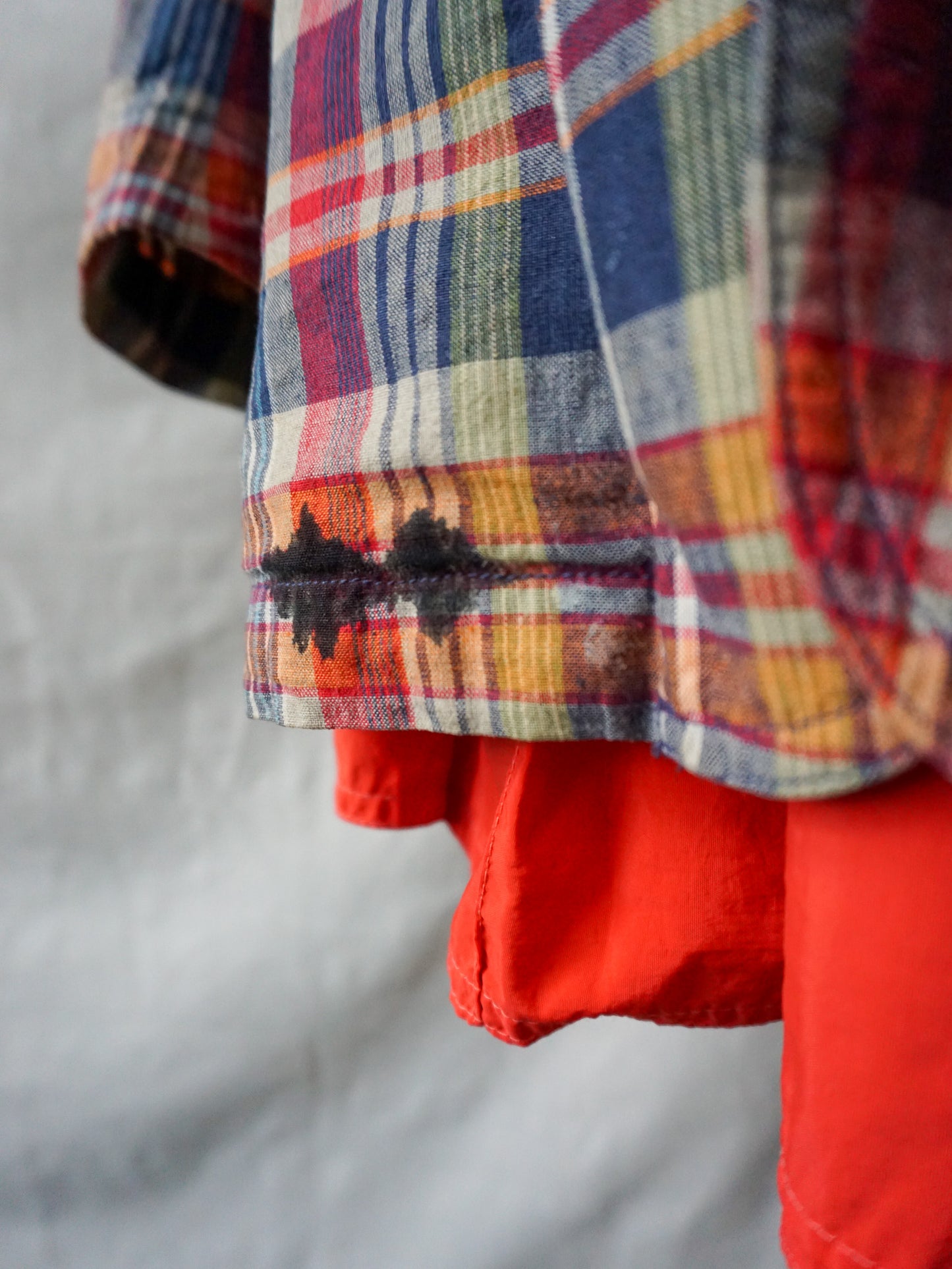 Madras Plaid Linen Blazer—[L]