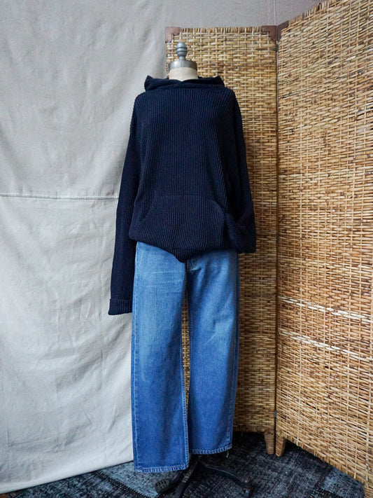 Polo RL Rib Knit Hoodie—[XL]