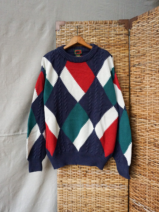 Argle Cotton CableKnit—[L]