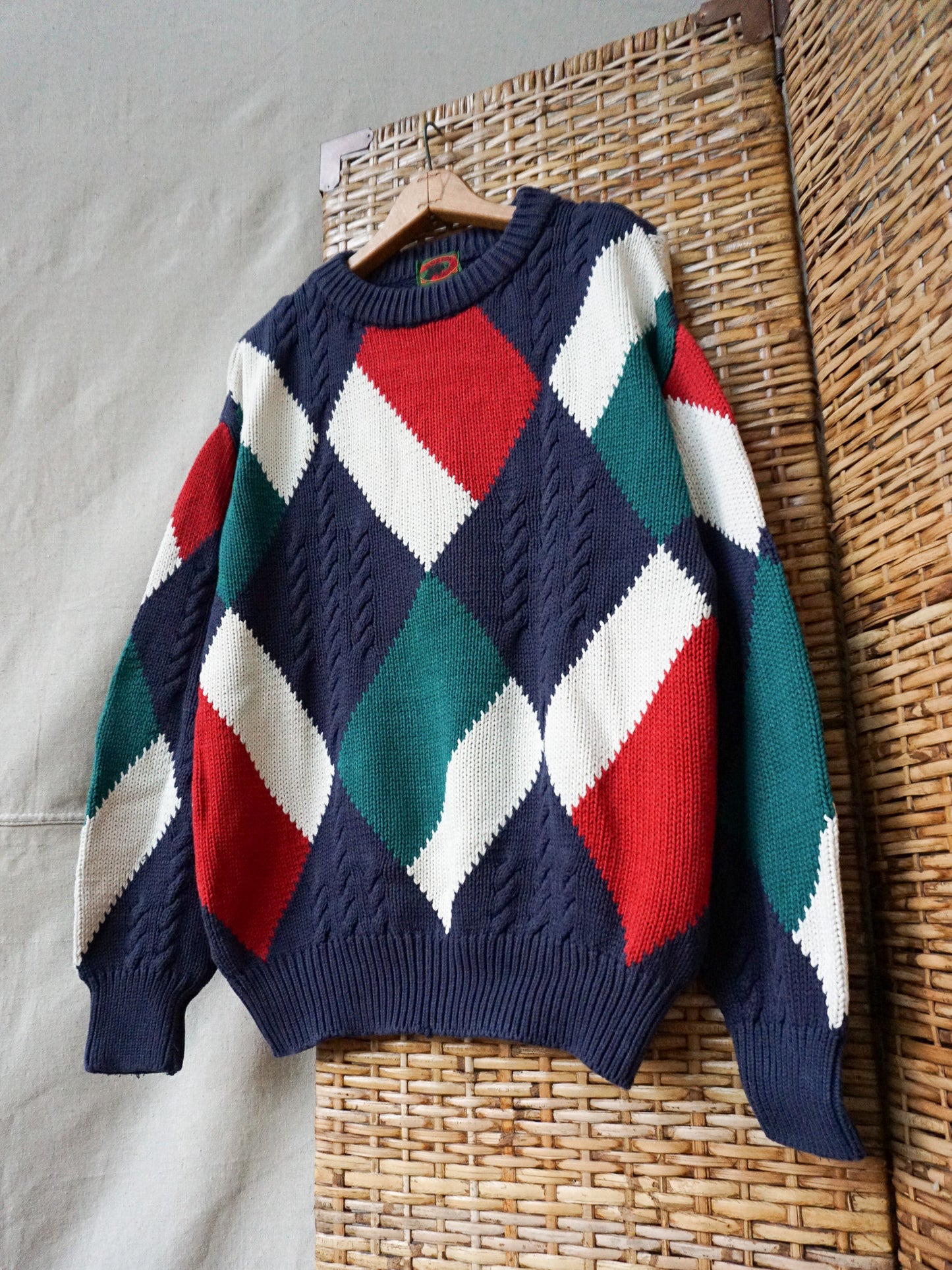 Argle Cotton CableKnit—[L]