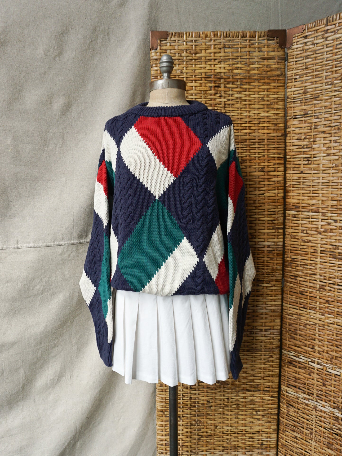 Argle Cotton CableKnit—[L]