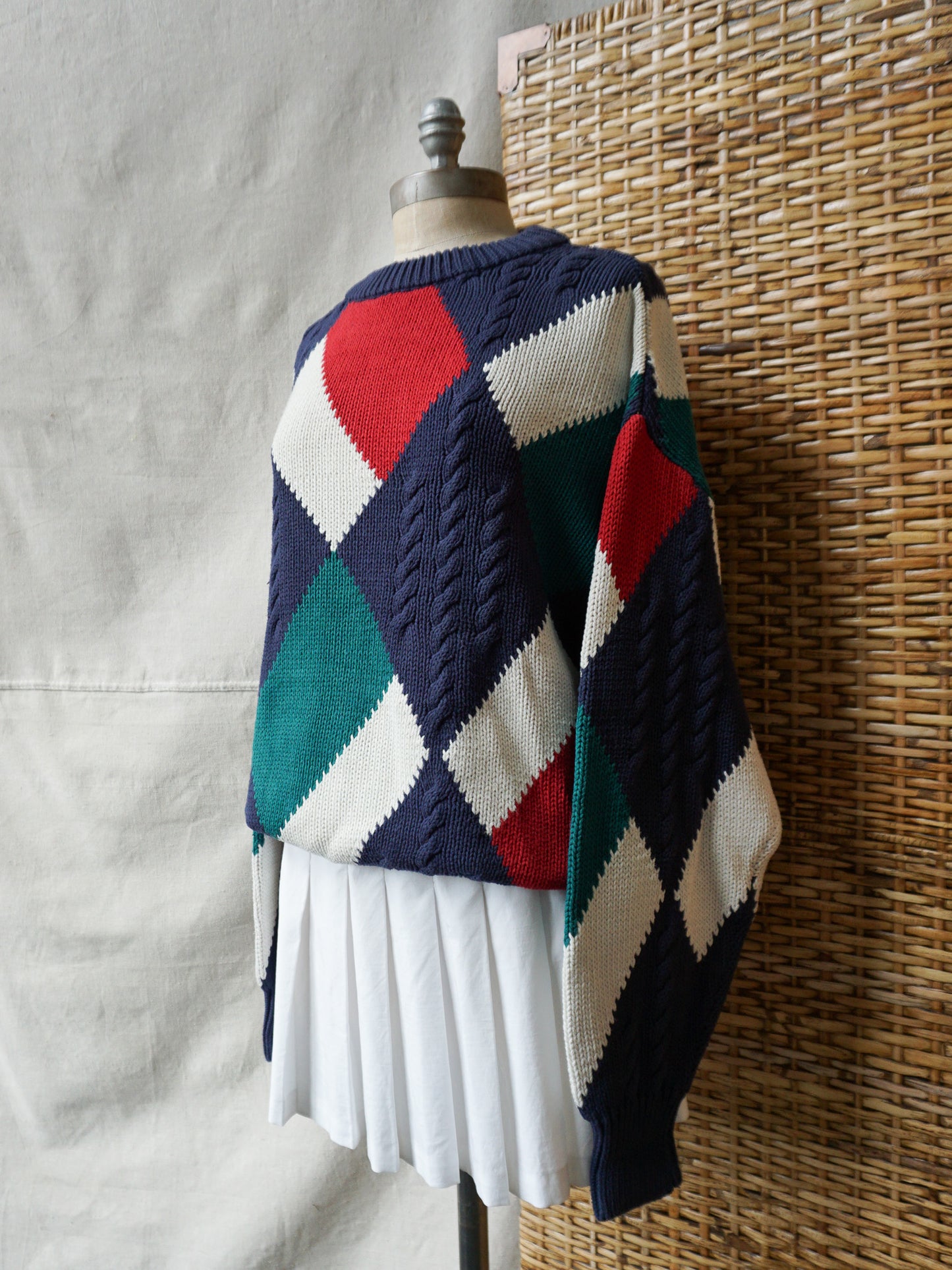 Argle Cotton CableKnit—[L]