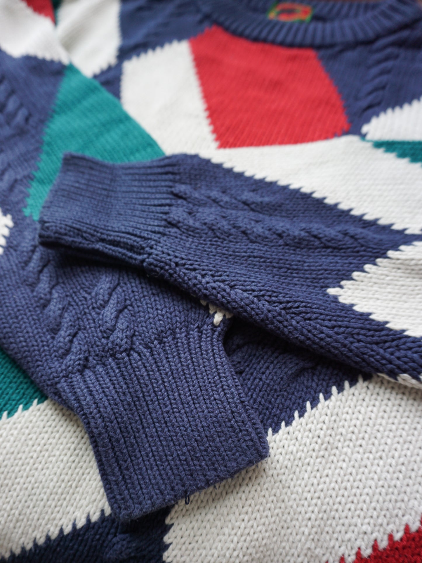 Argle Cotton CableKnit—[L]