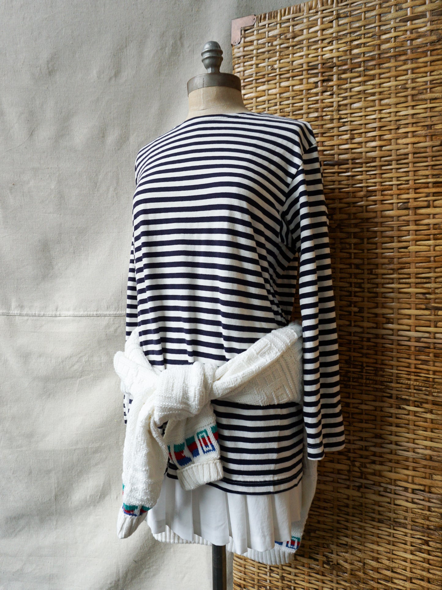 J.Peterman Striped Long Sleeve—[L]