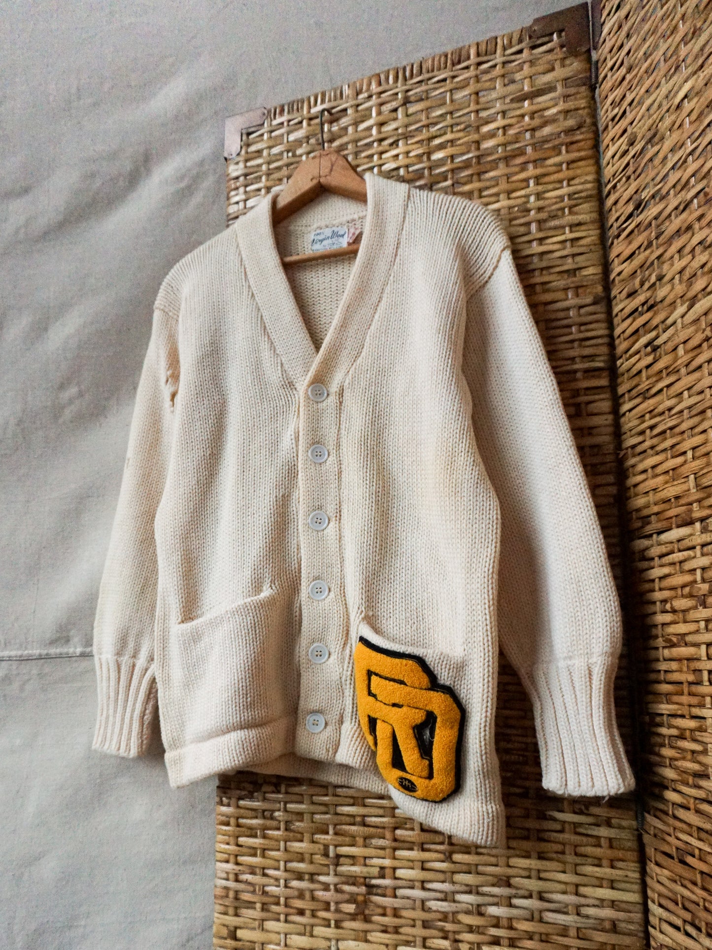 Bradford MFG Varsity Shaker Cardigan—[S/M]
