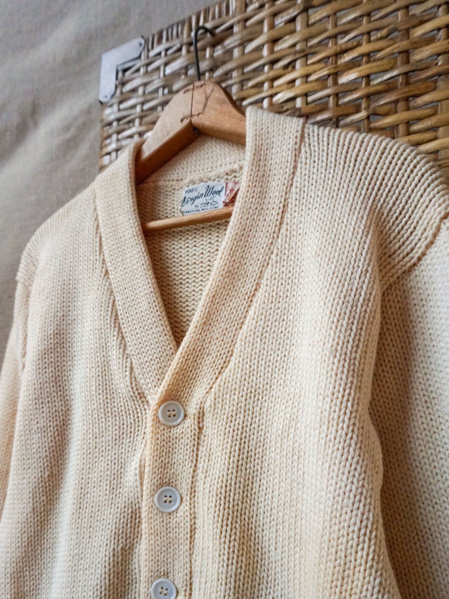 Bradford MFG Varsity Shaker Cardigan—[S/M]