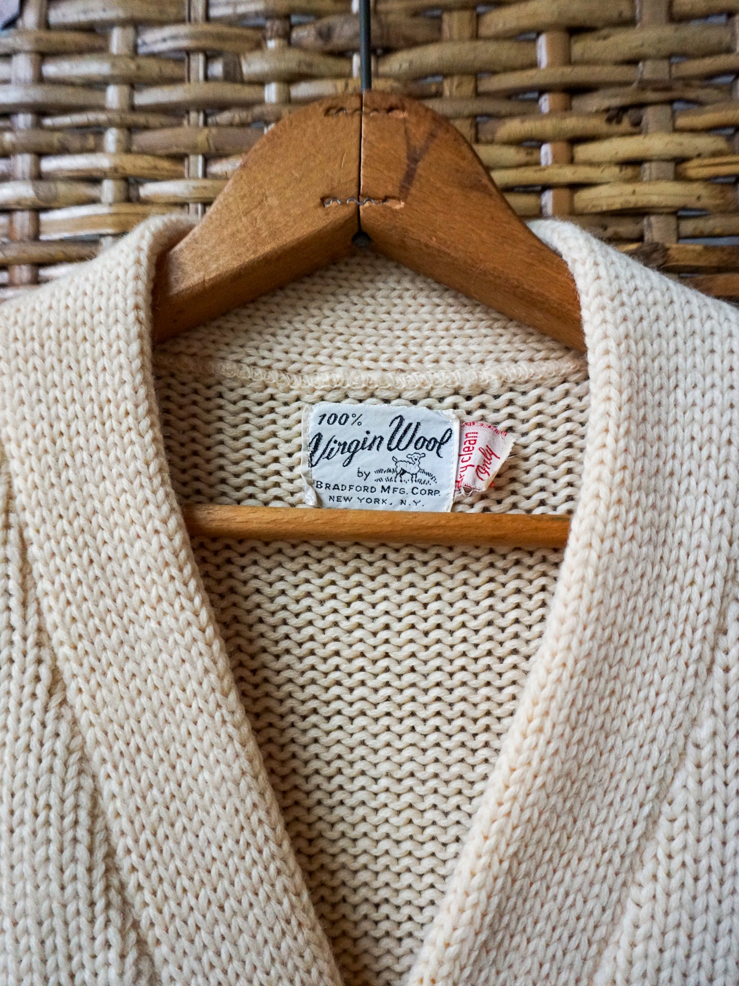 Bradford MFG Varsity Shaker Cardigan—[S/M]