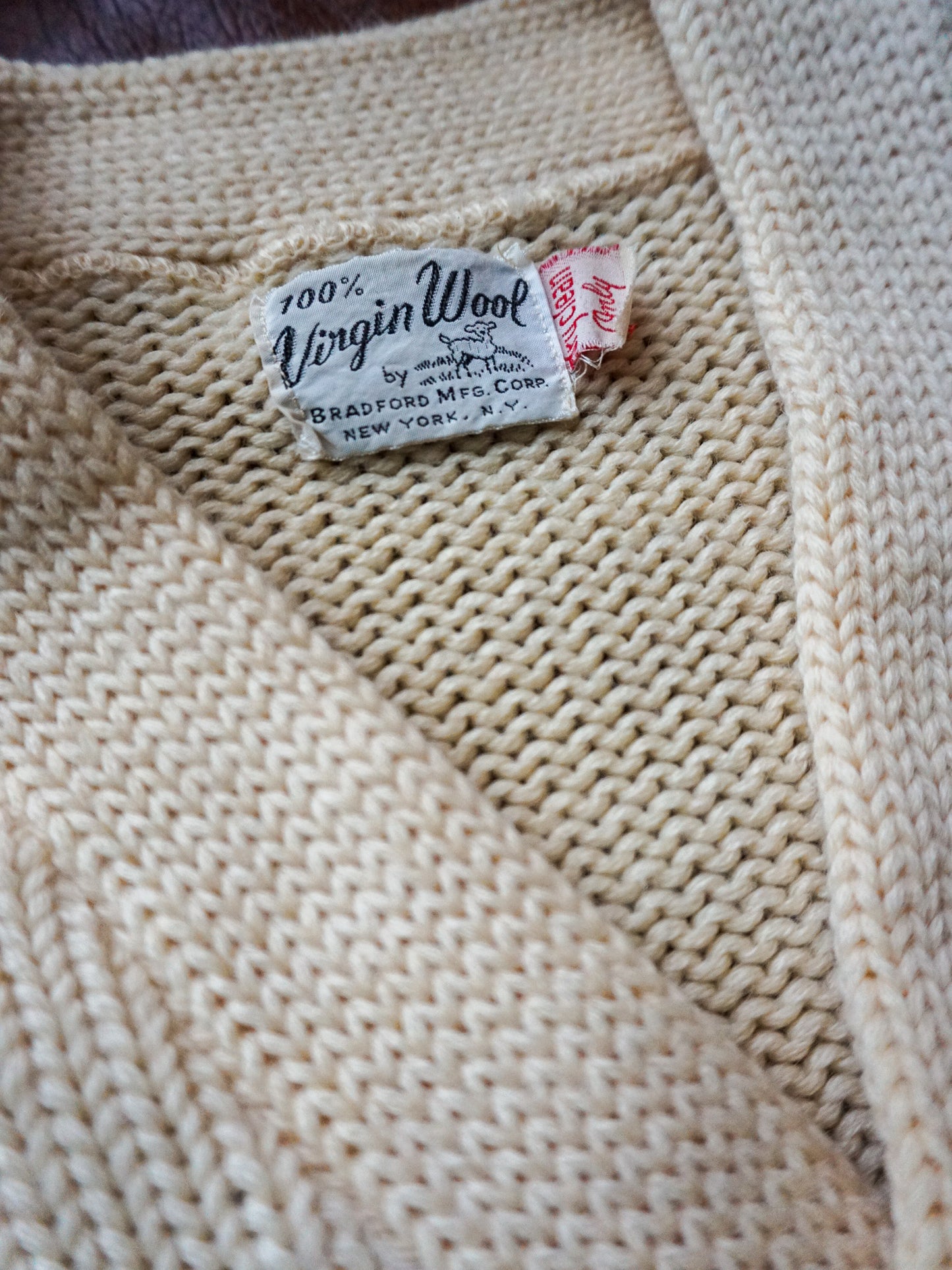 Bradford MFG Varsity Shaker Cardigan—[S/M]