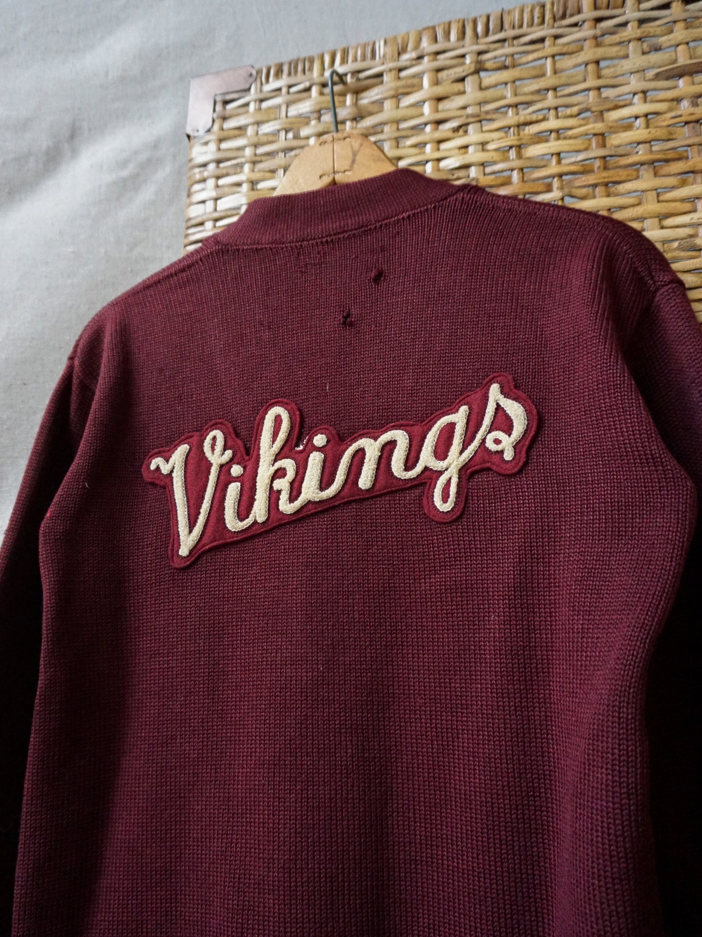 1964 Vikings Shaker Cardigan—[S]