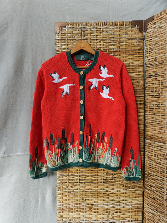 Orvis Embroidered Cardigan—[S]