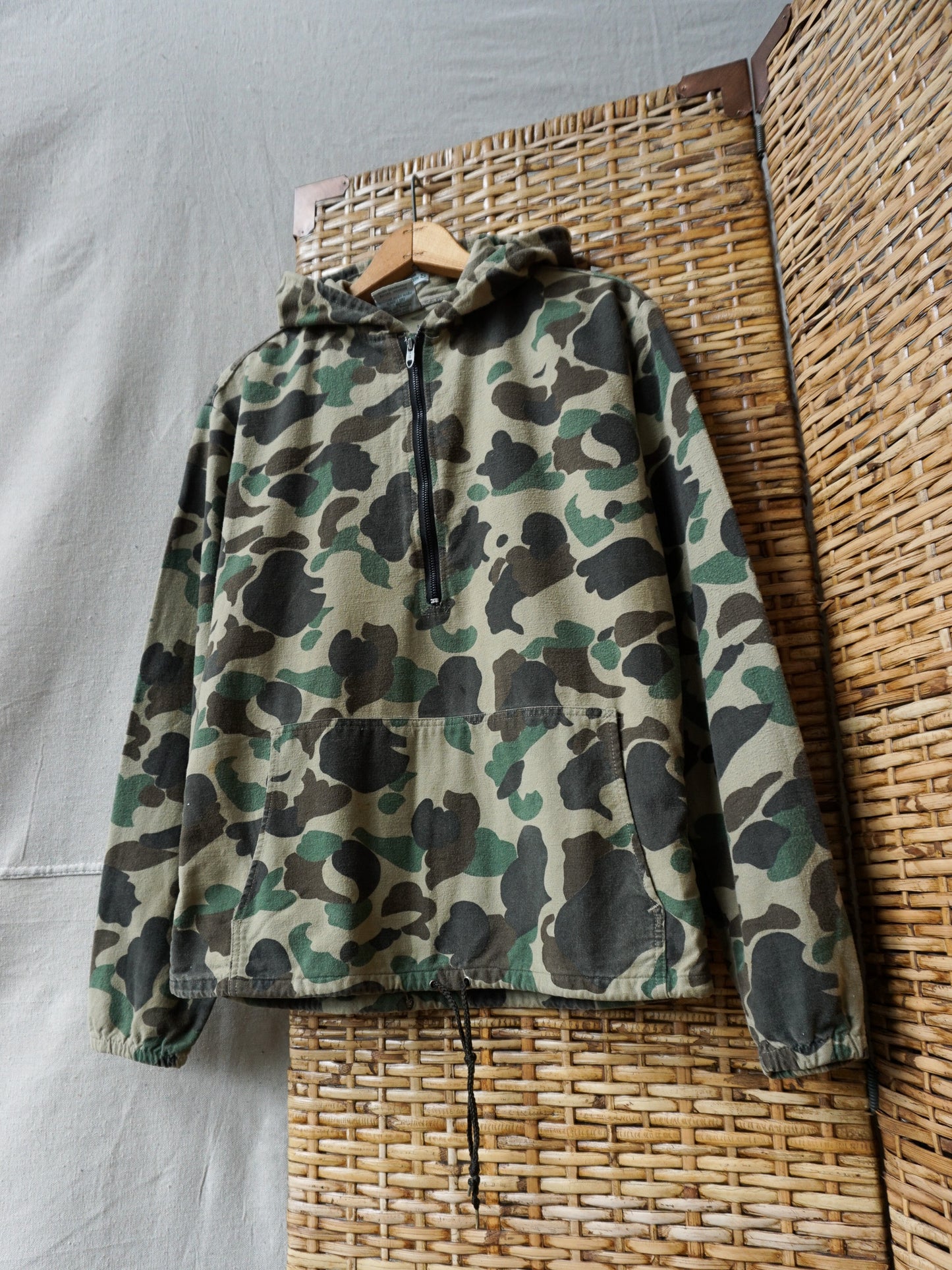 Prentiss Camo Hooded Chamois Anorak—[M]