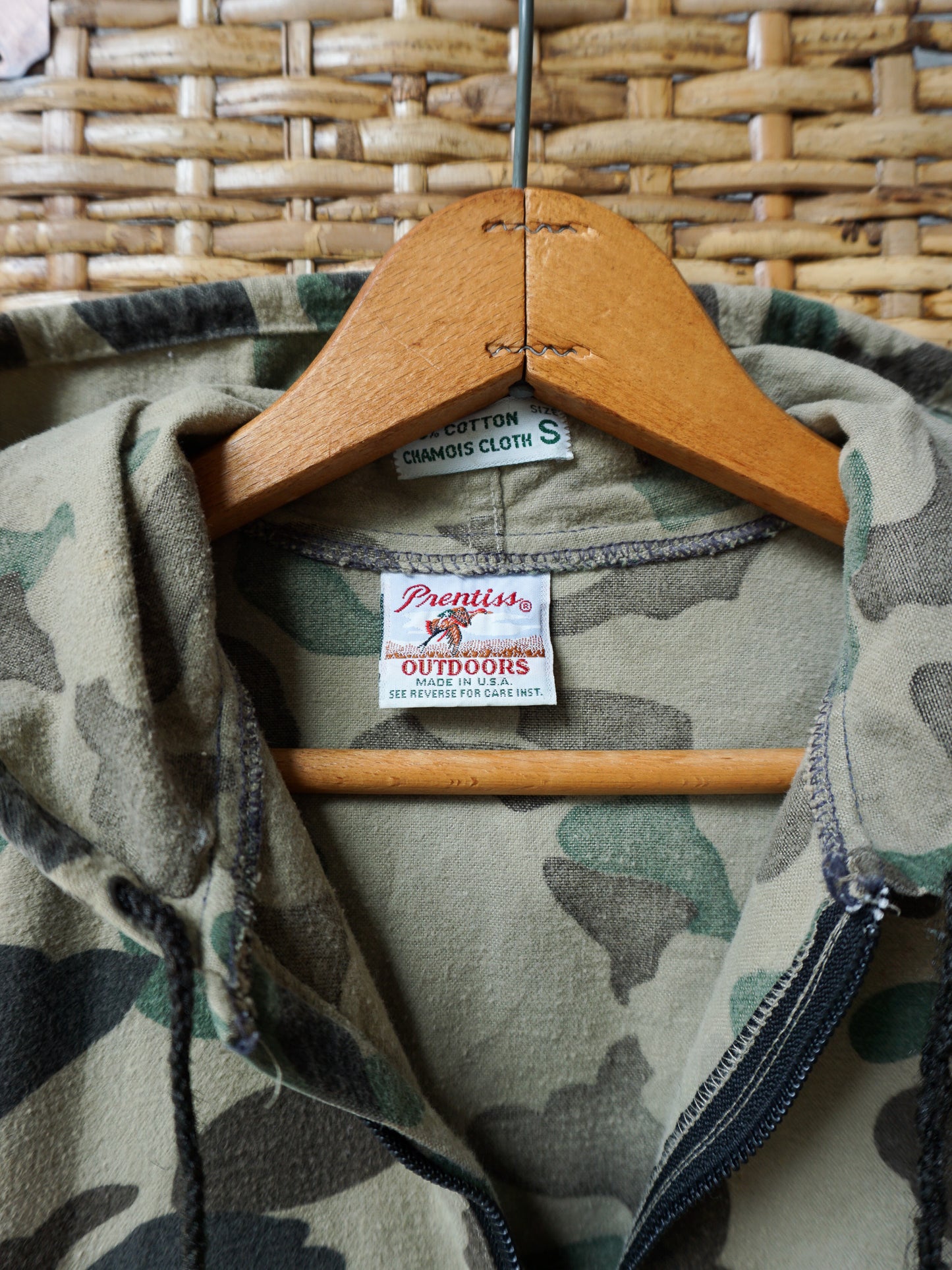 Prentiss Camo Hooded Chamois Anorak—[M]