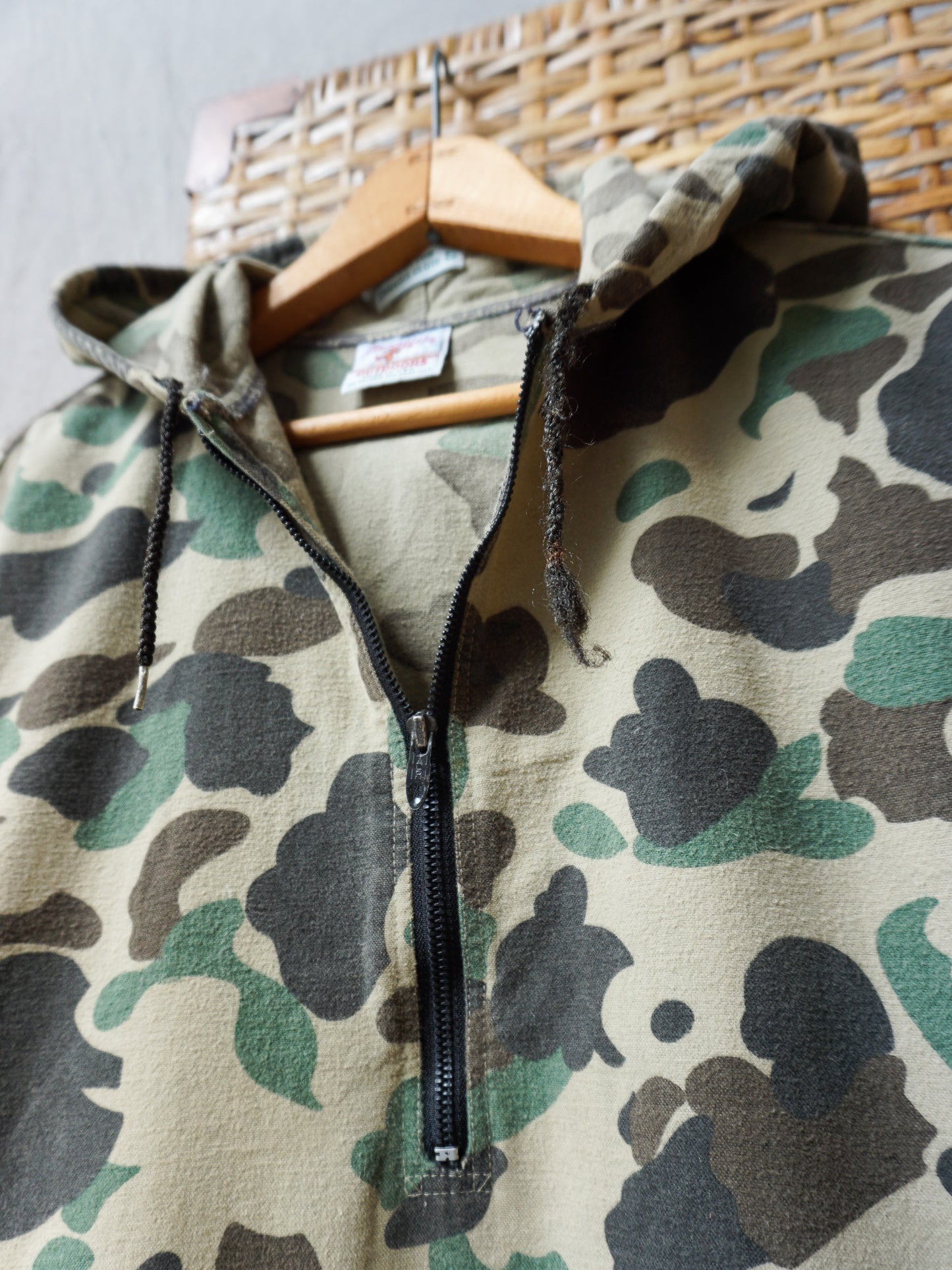 Prentiss Camo Hooded Chamois Anorak—[M]