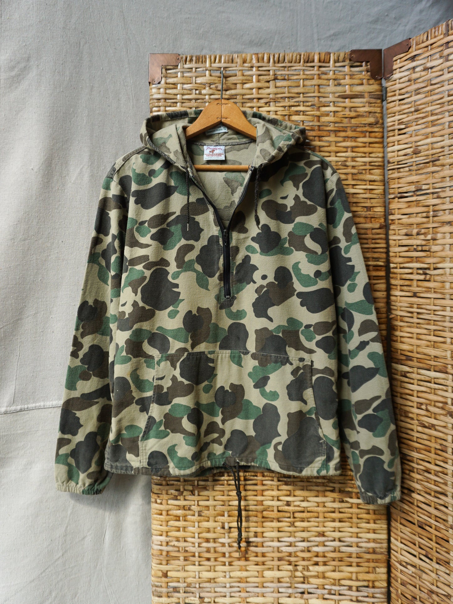 Prentiss Camo Hooded Chamois Anorak—[M]