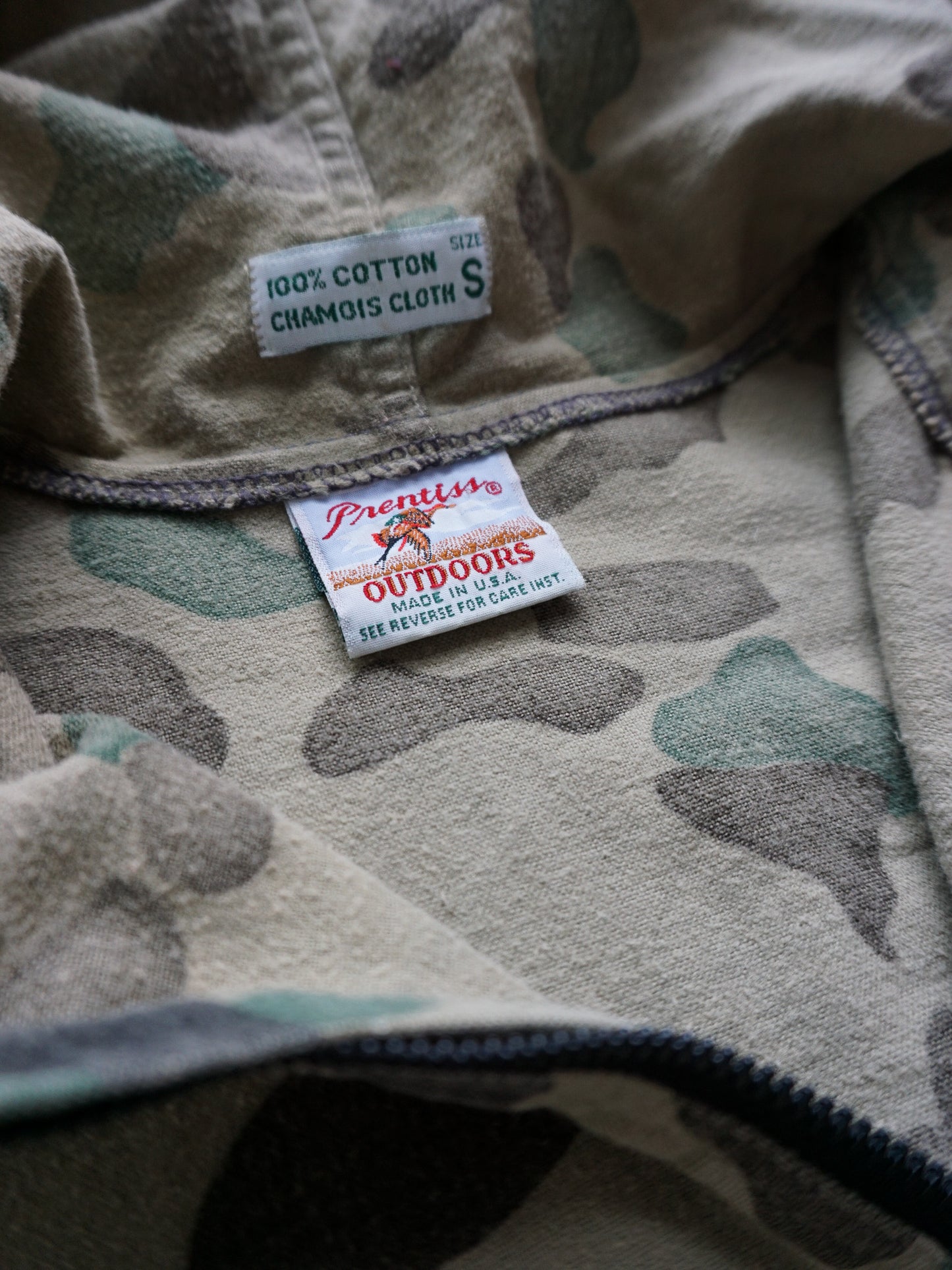 Prentiss Camo Hooded Chamois Anorak—[M]