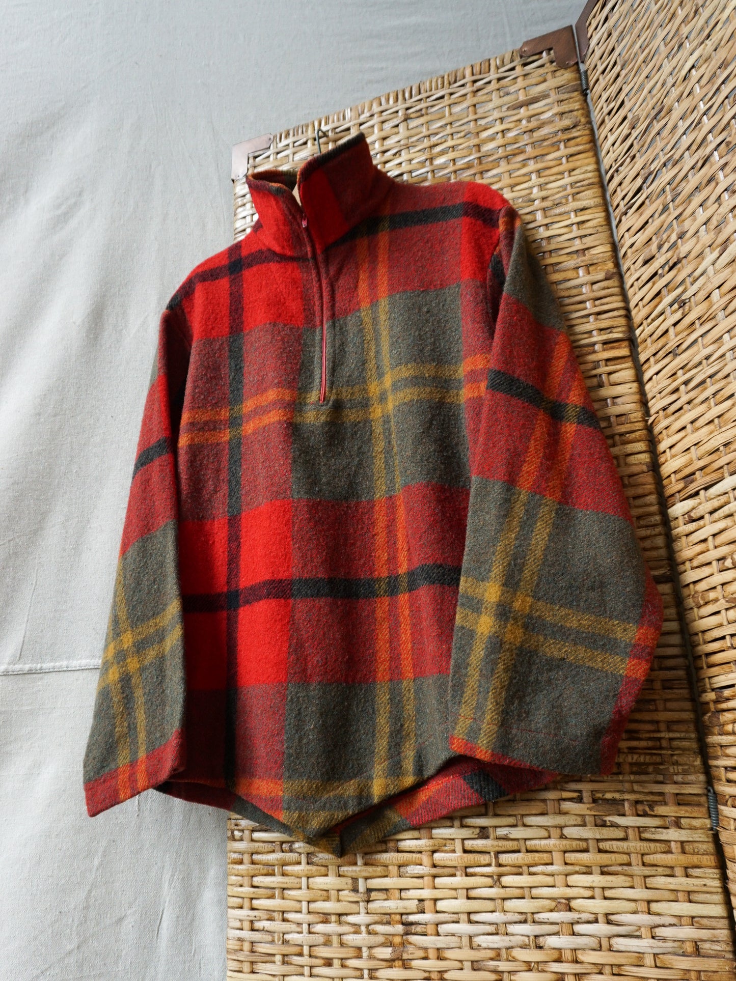 1950's Wool Plaid Pullover—[L]