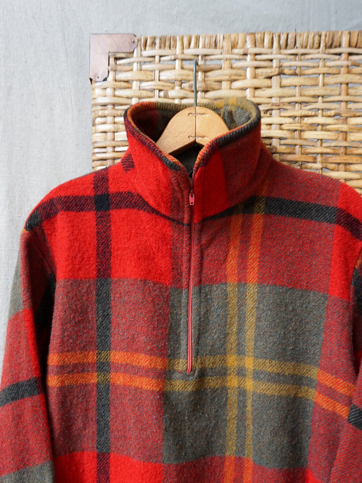 1950's Wool Plaid Pullover—[L]
