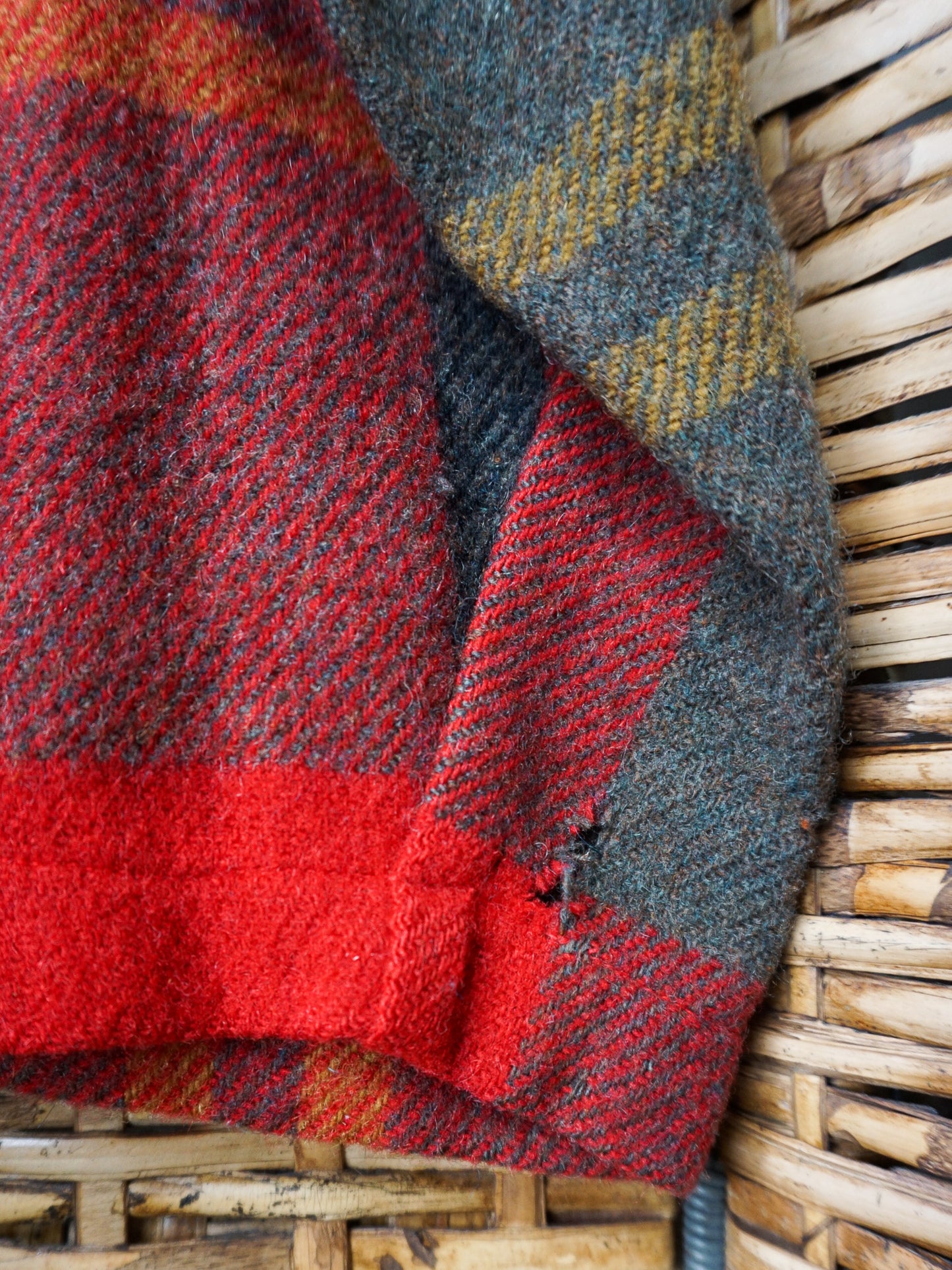 1950's Wool Plaid Pullover—[L]