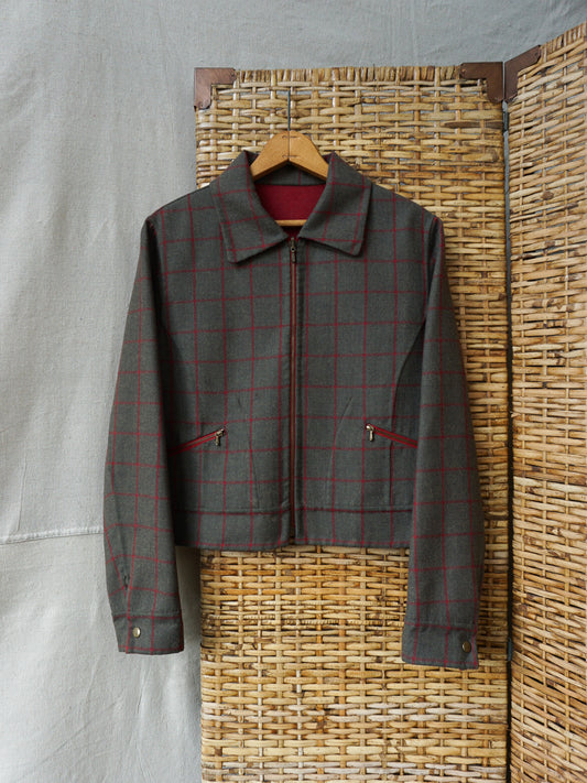Carlisle Windowpane Jacket—[S/M]