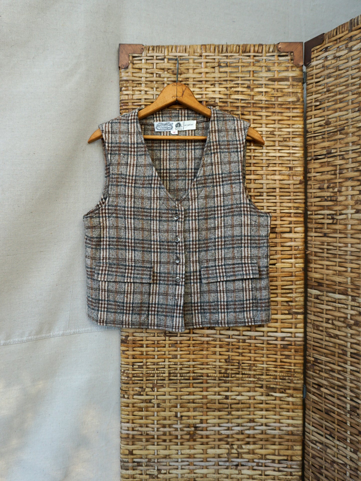 The Villager Plaid Vest—[S/M]