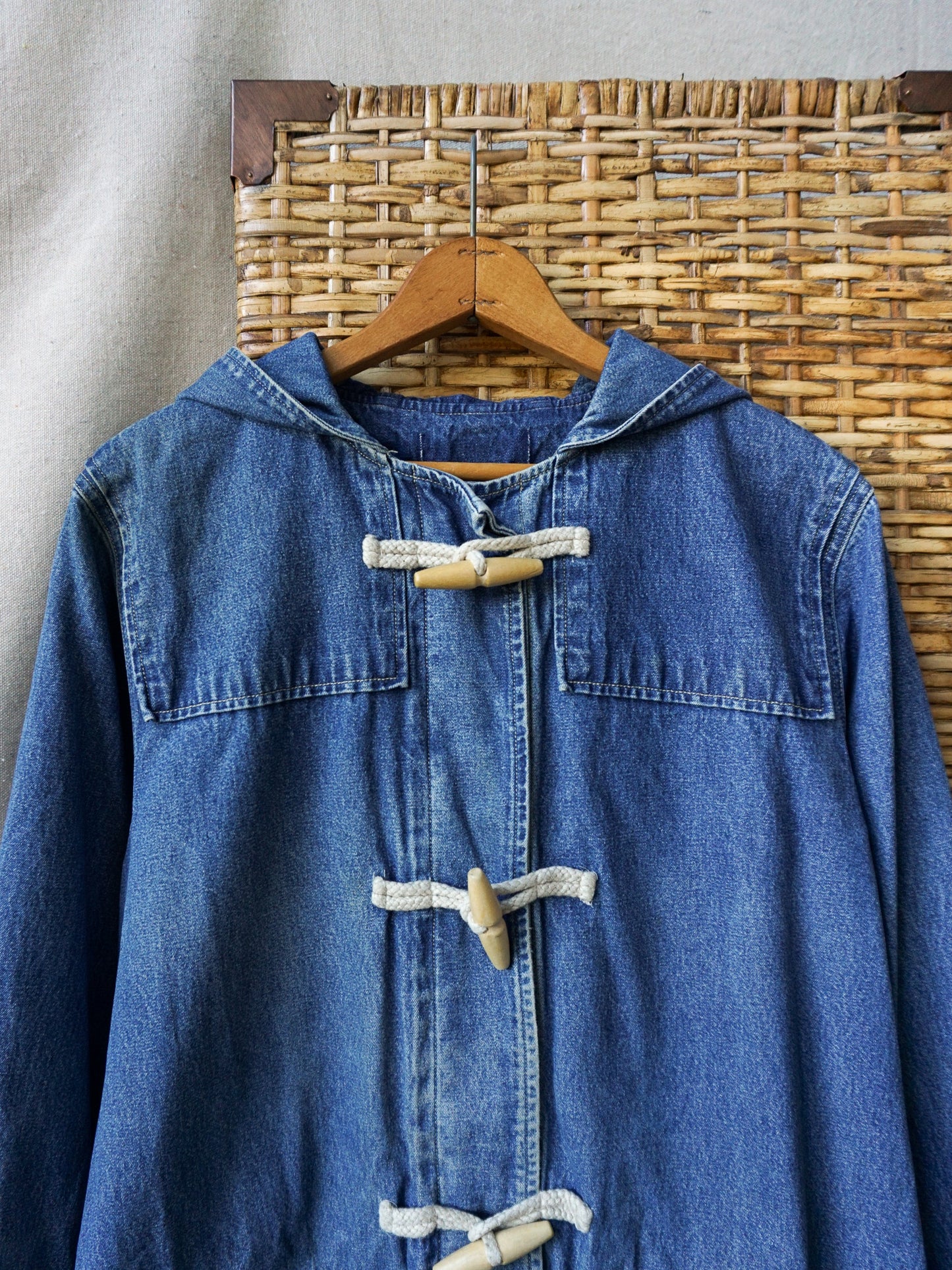 Vintage Denim Duffle Coat—[M]