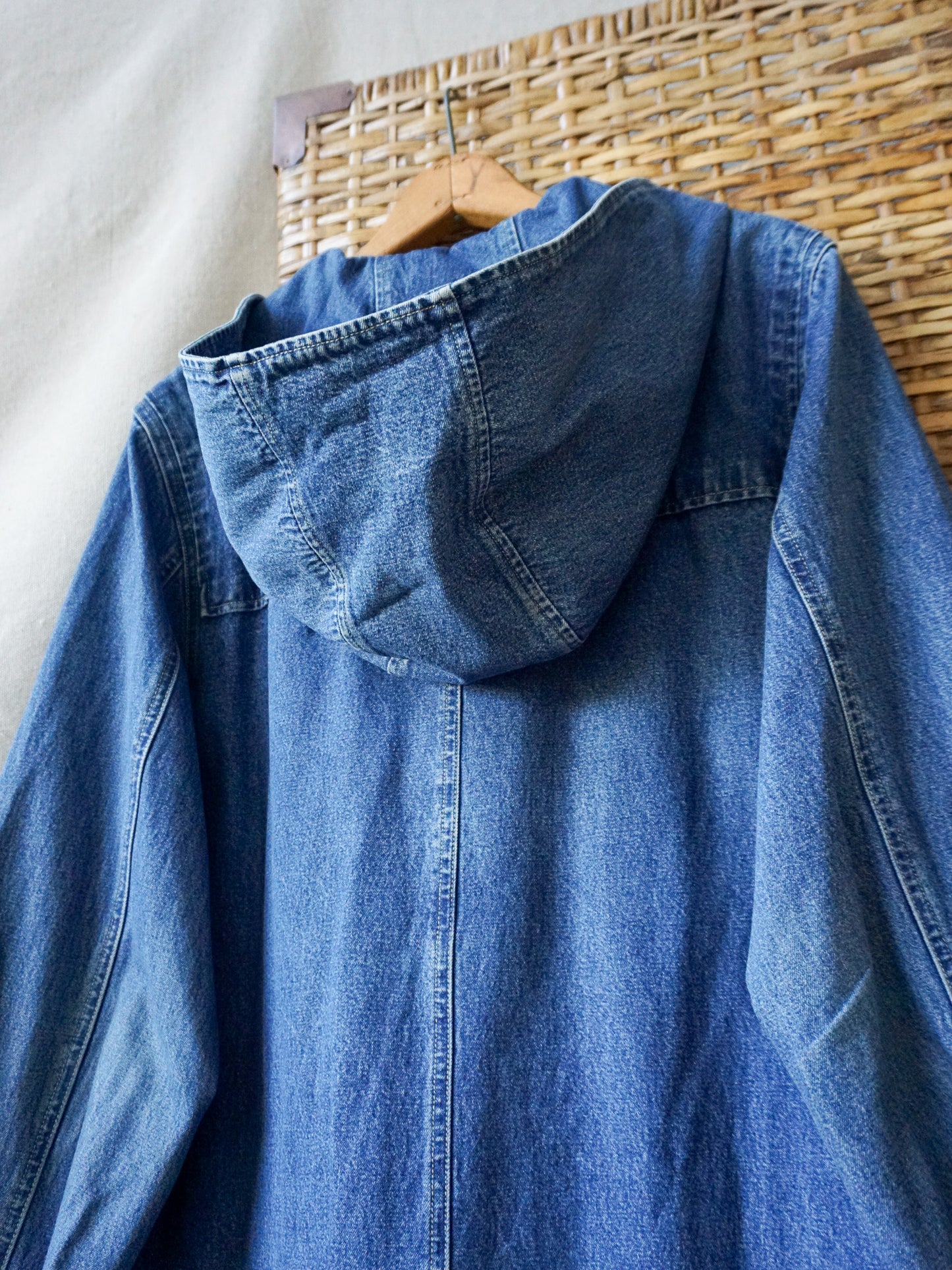 Vintage Denim Duffle Coat—[M]