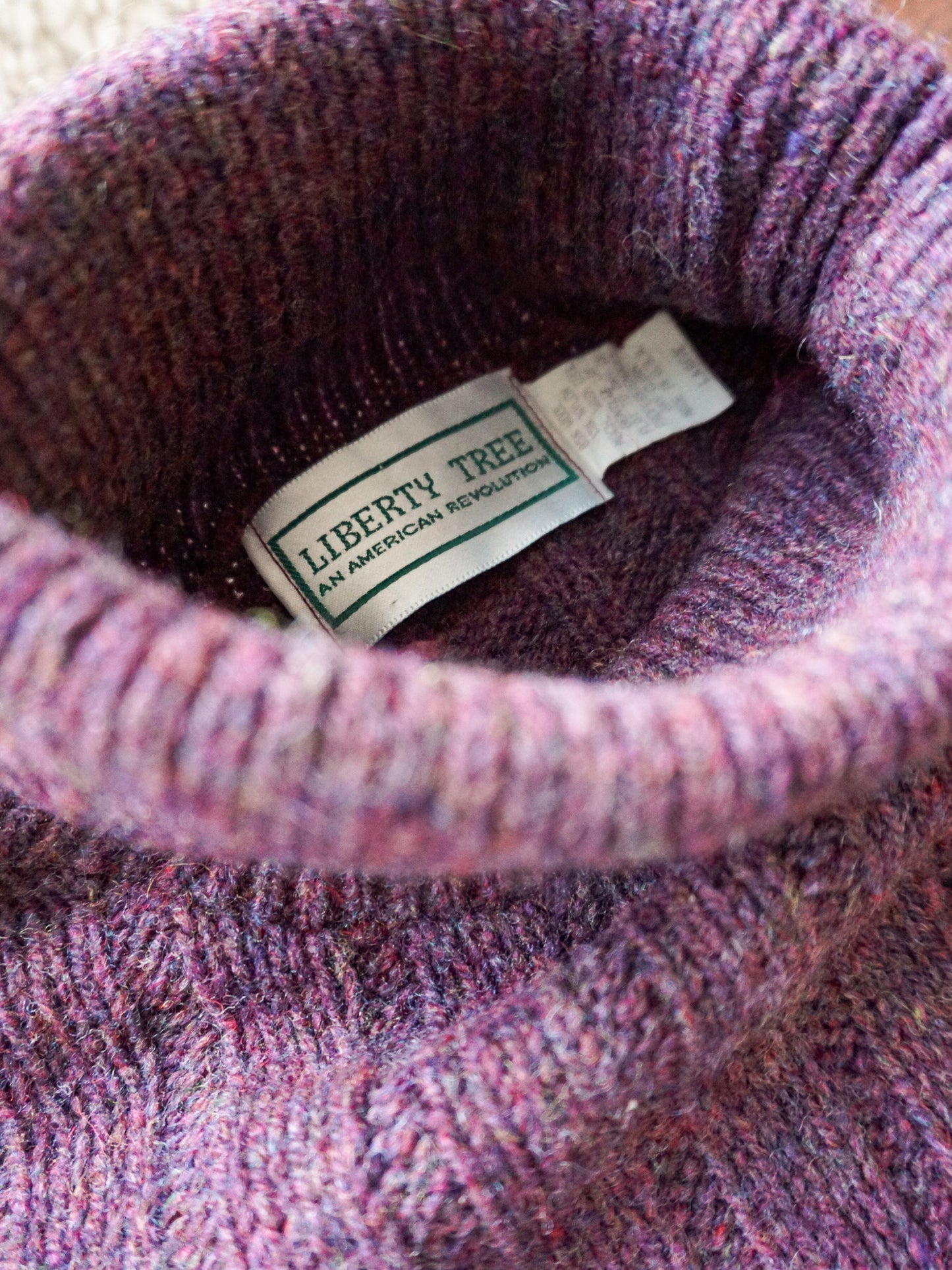 Rib Knit Turtleneck Sweater—[L]