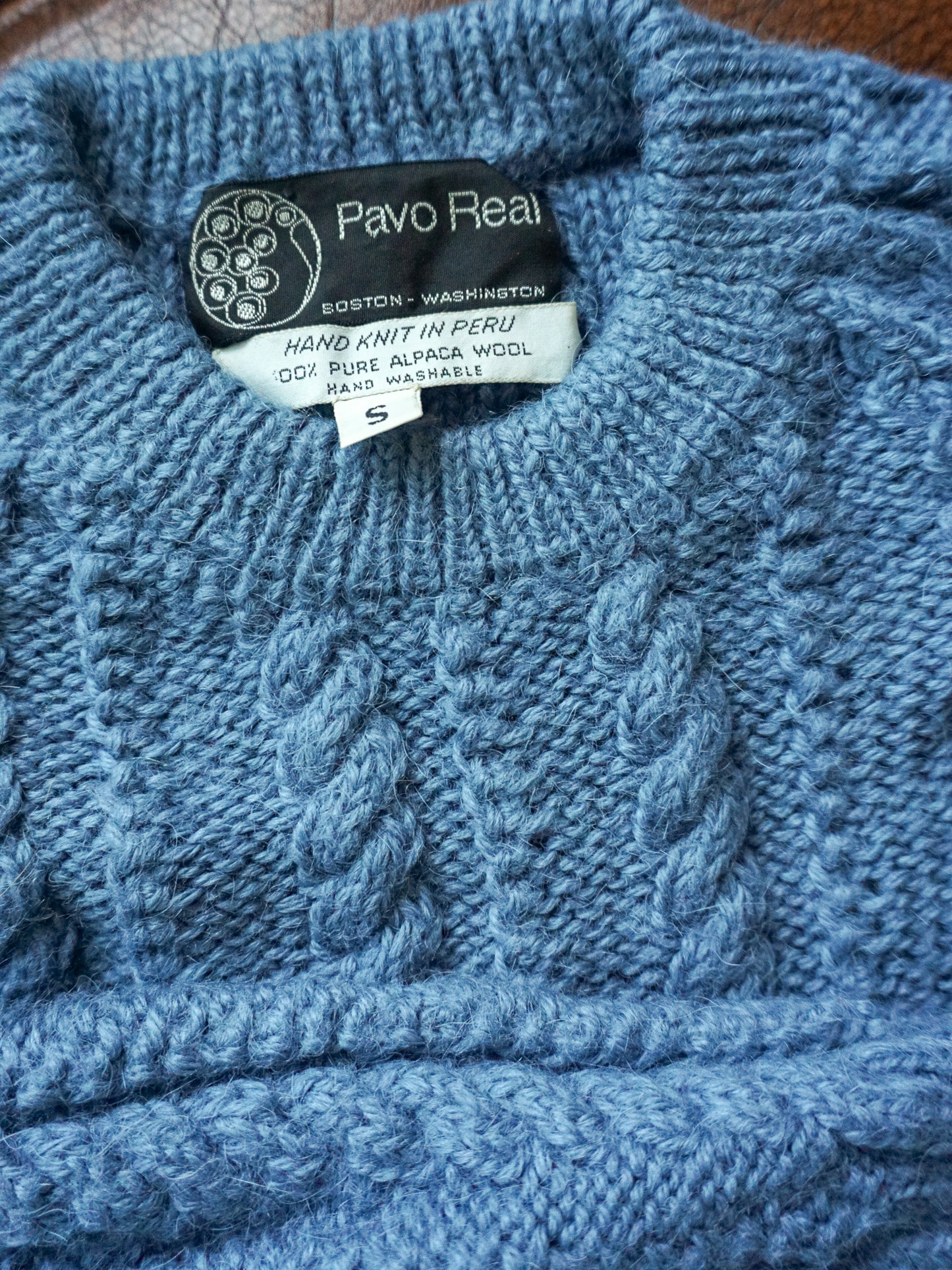 Pavo Real Hand Knit Sweater—[S]