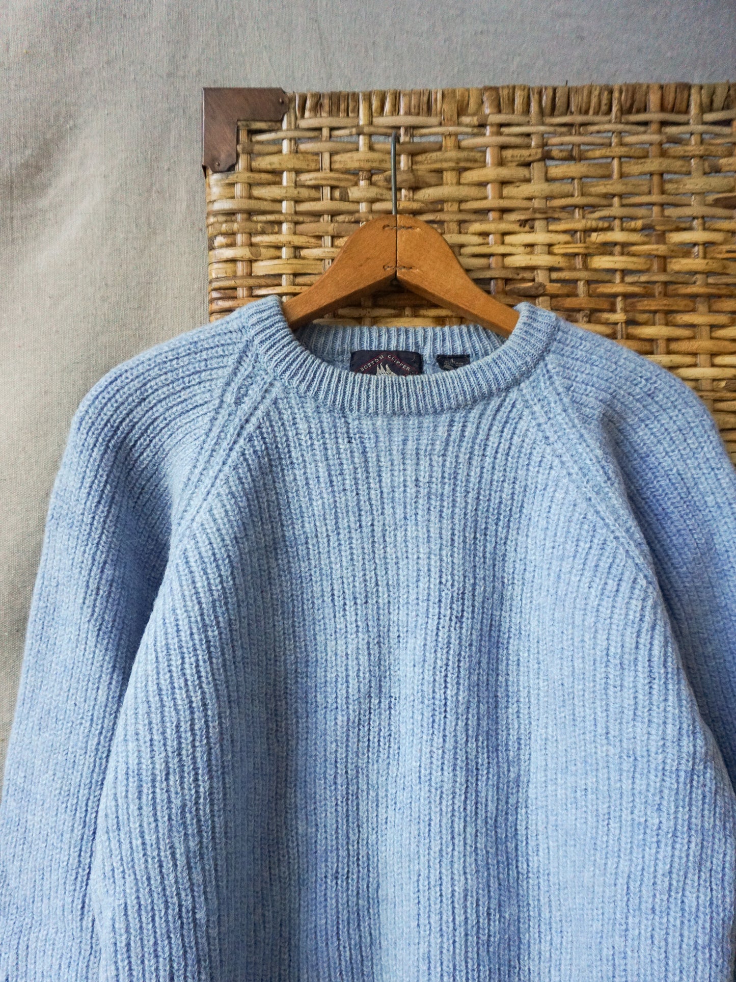 Baby Blue Shaker Sweater—[M/L]