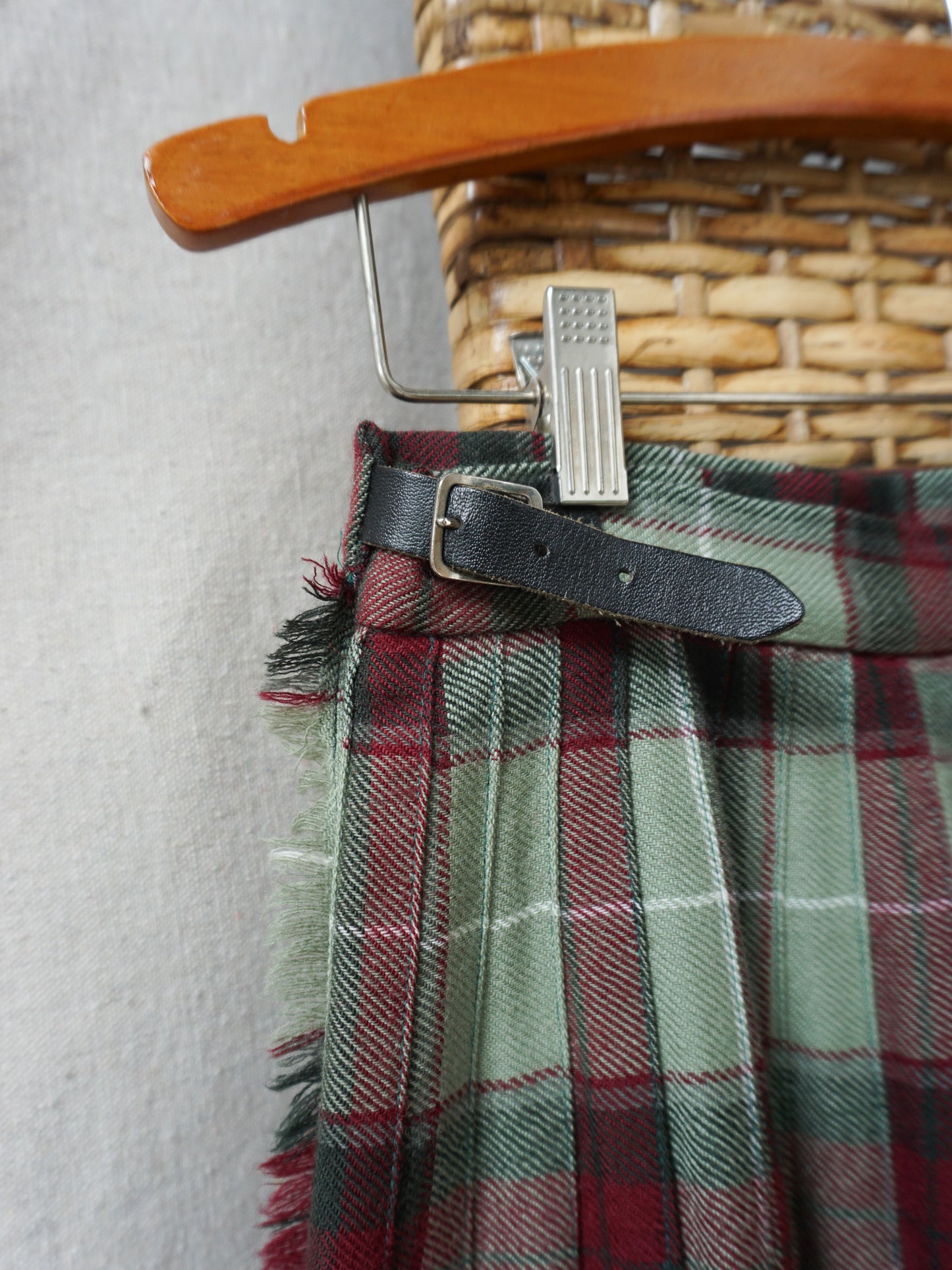 Plaid Wool Wrap Skirt—[28]