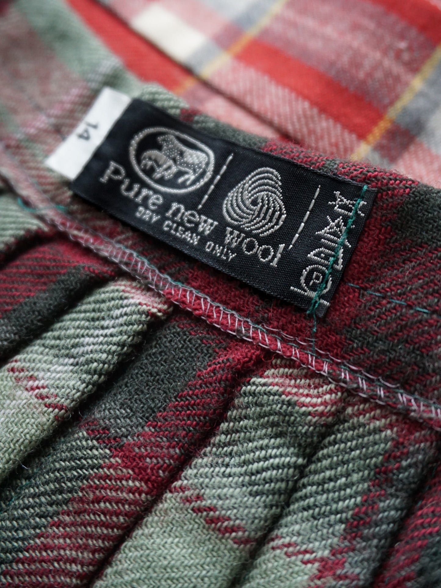 Plaid Wool Wrap Skirt—[28]