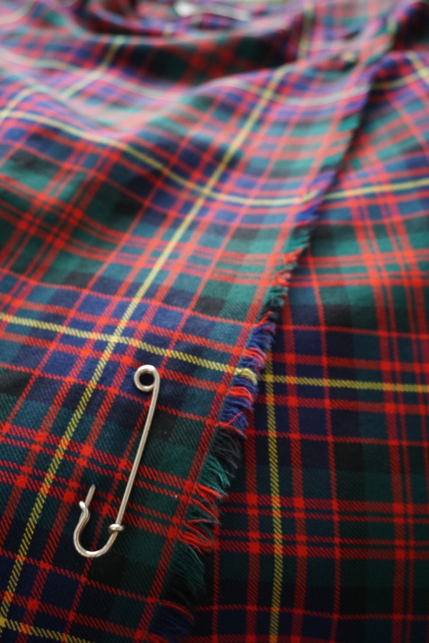 Plaid Wool Wrap Skirt—[33]