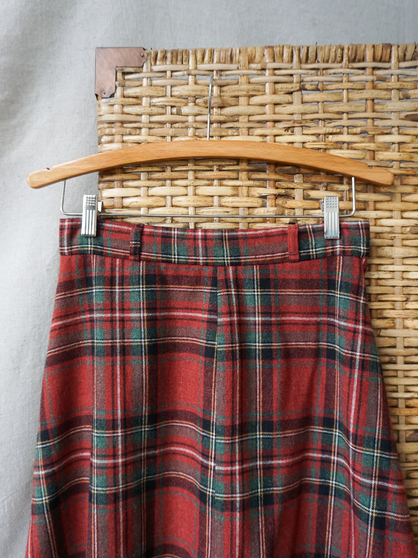 1970's Tartan A-Line Skirt—[]