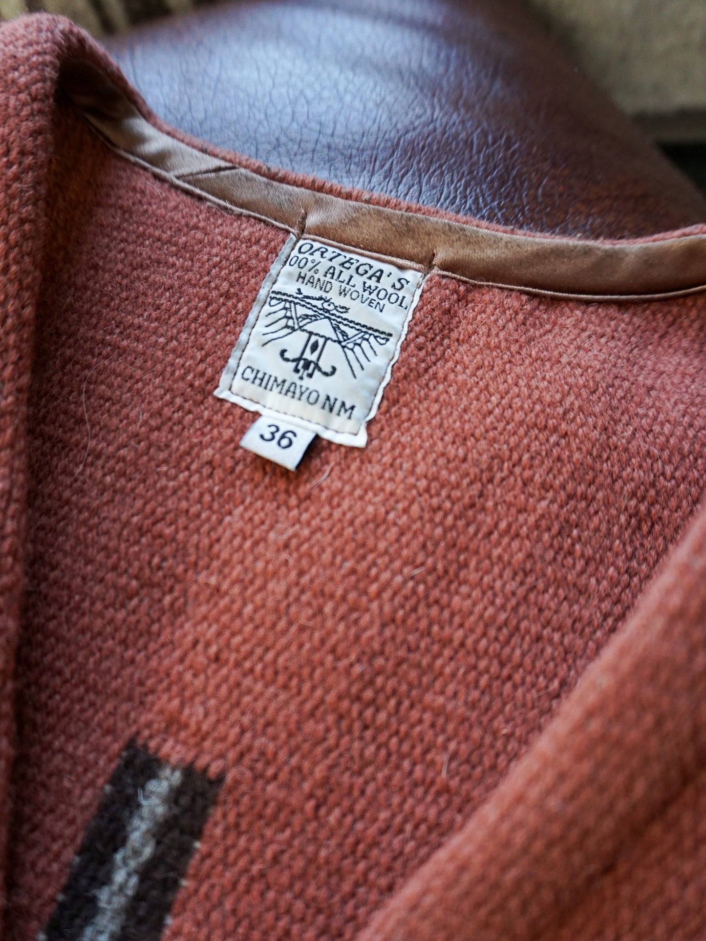 Ortega’s Chimayo Hand Woven Wool Vest—[S]