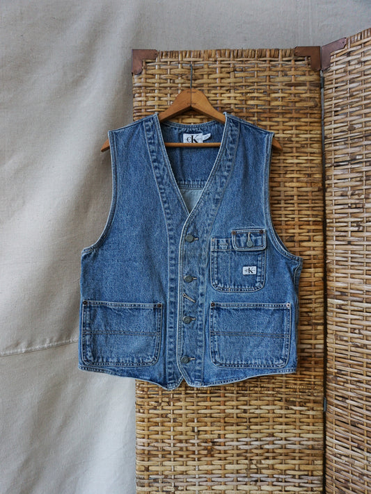 Calvin Klein Denim Vest—[M/L]