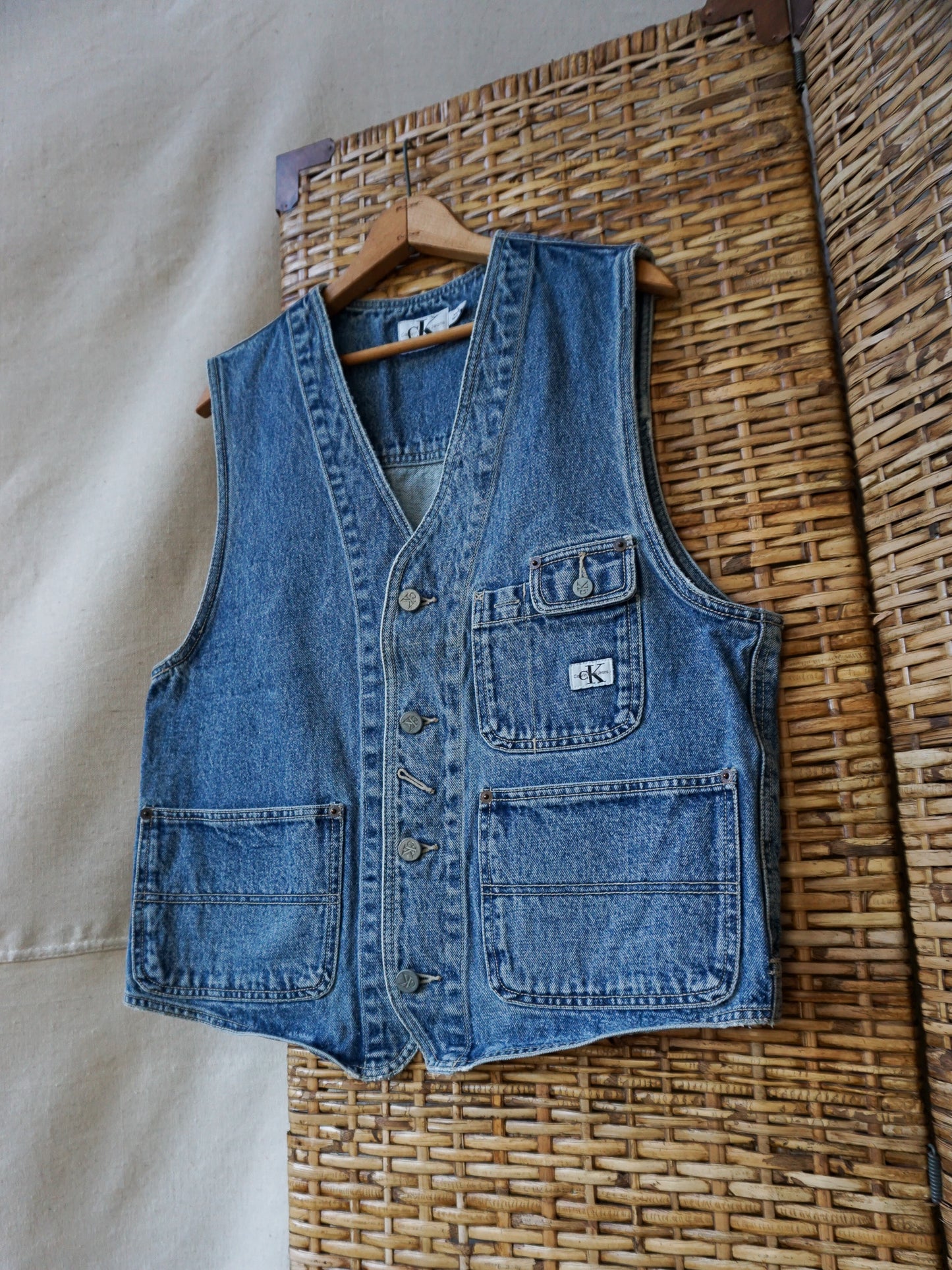 Calvin Klein Denim Vest—[M/L]