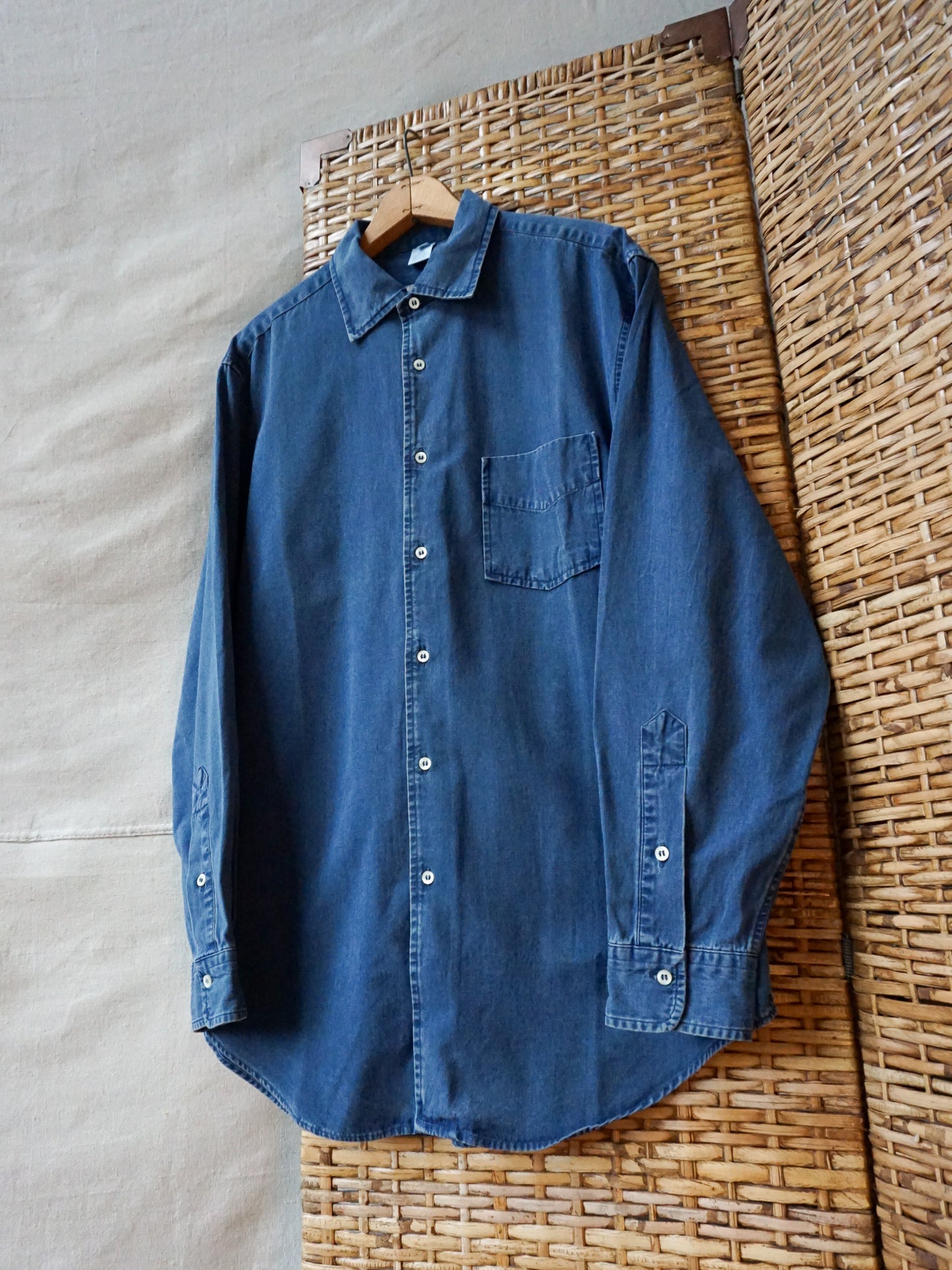 Moreno Martini da Firenze Chambray Shirt—[XL]