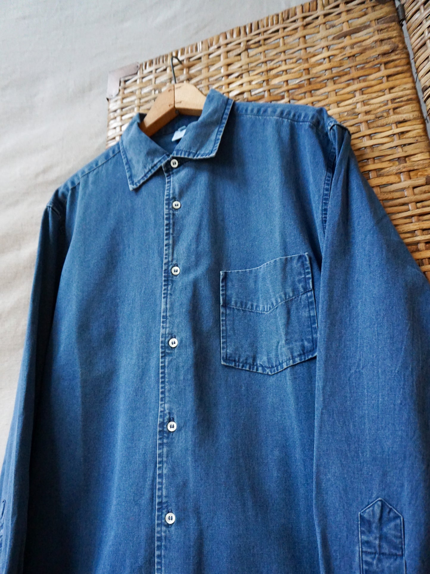Moreno Martini da Firenze Chambray Shirt—[XL]