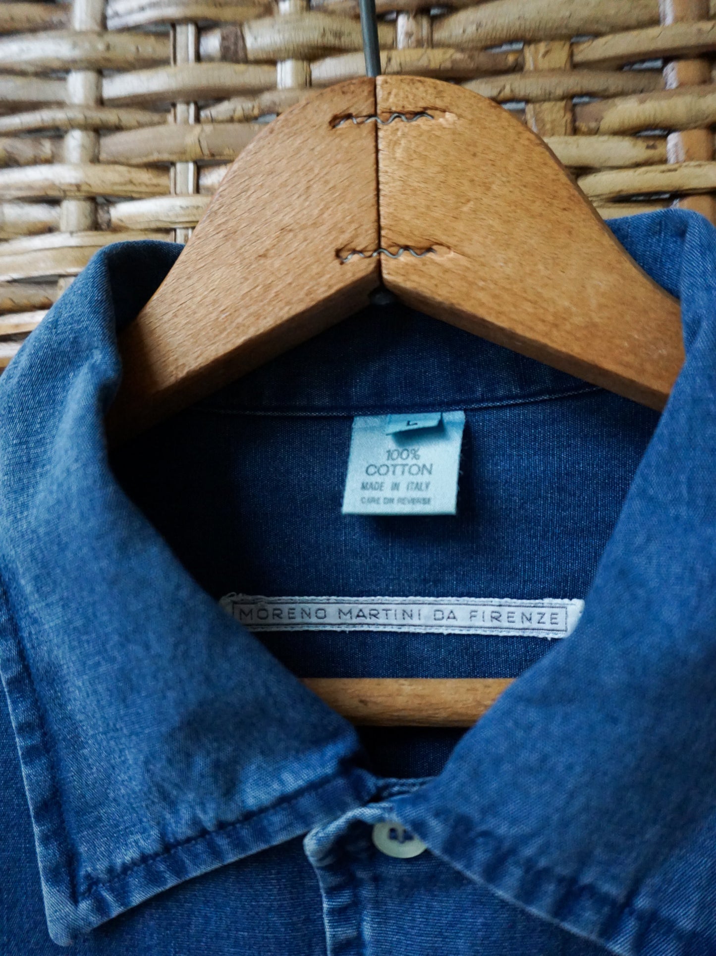 Moreno Martini da Firenze Chambray Shirt—[XL]