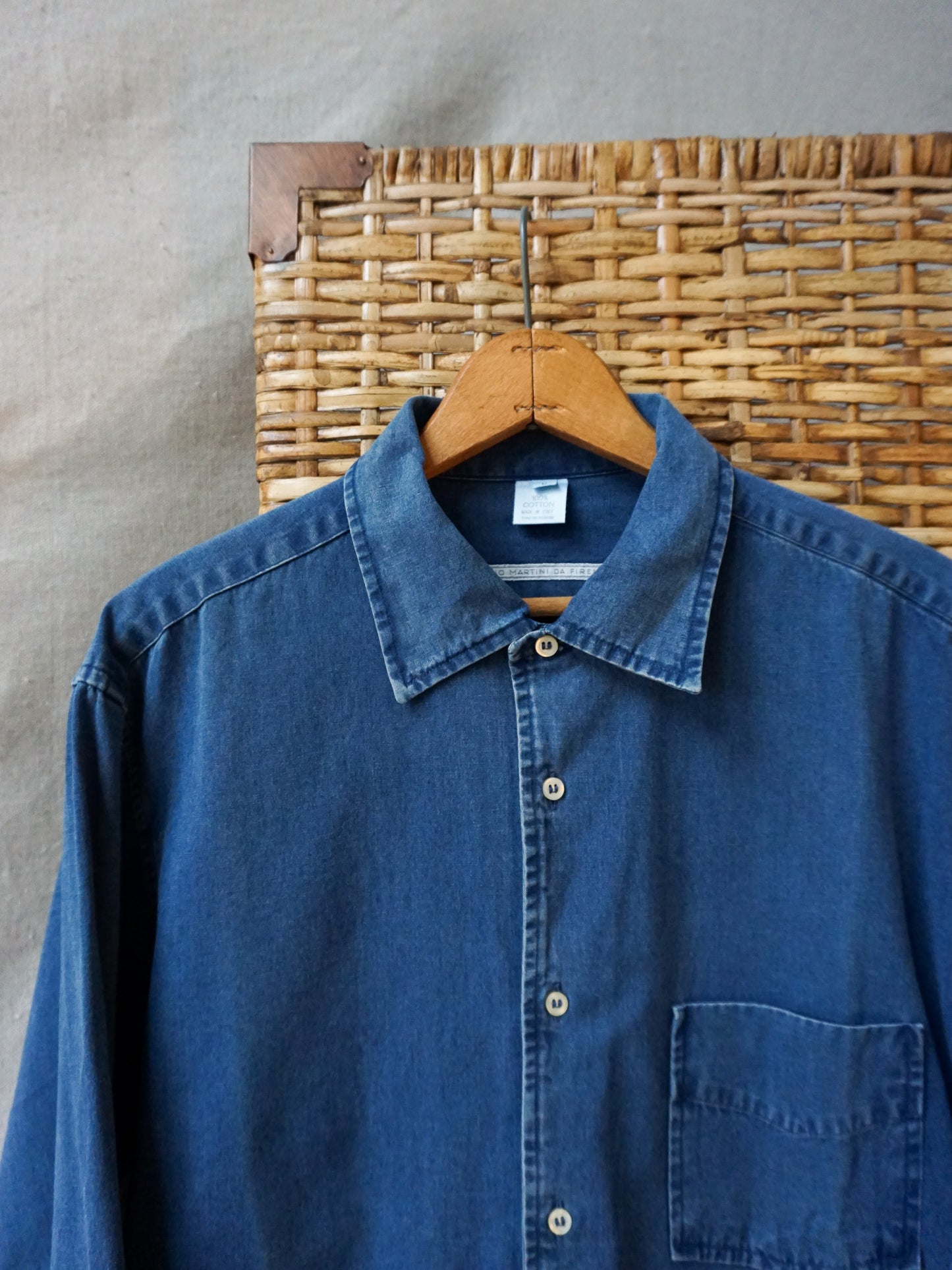 Moreno Martini da Firenze Chambray Shirt—[XL]