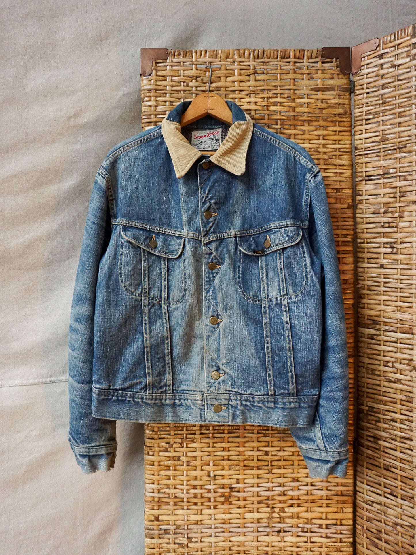 Lee Storm Rider Blanket Lined Denim Jacket—[L]