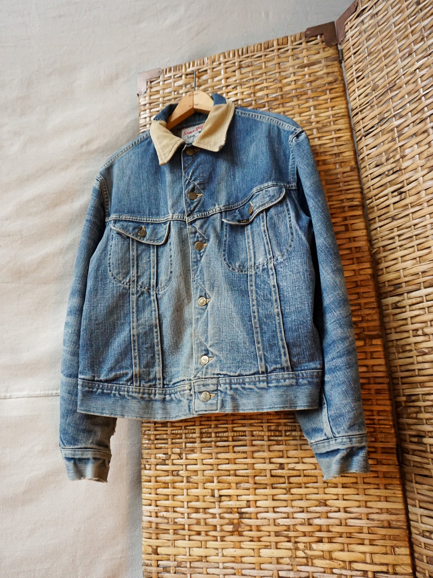 Lee Storm Rider Blanket Lined Denim Jacket—[L]