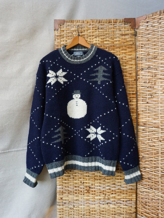 Lord & Taylor Snowman Sweater—[M]