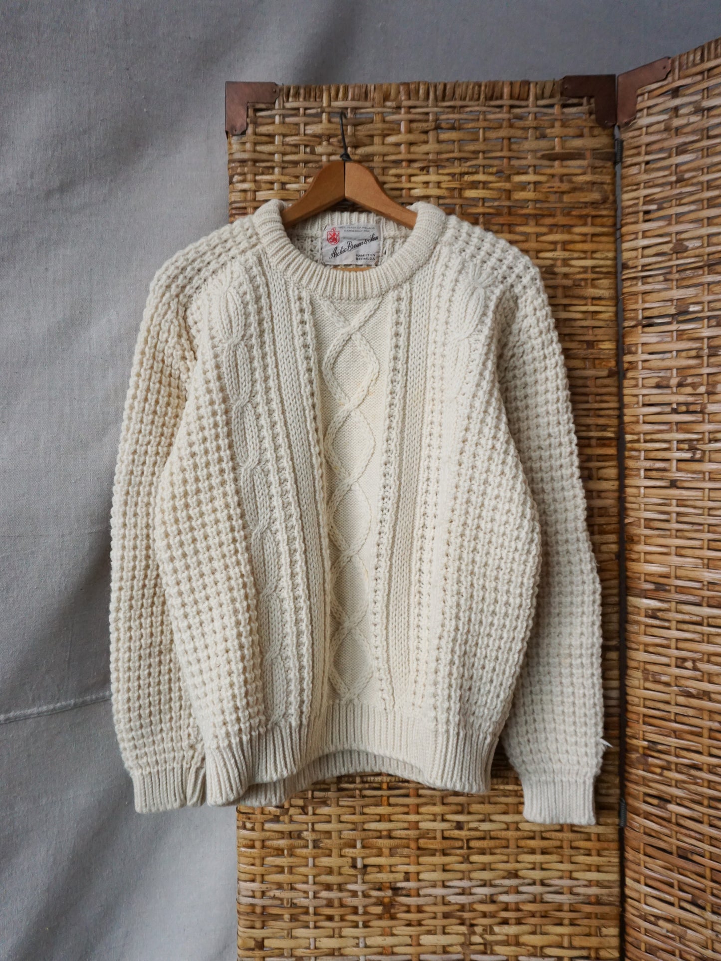 Archie Brown & Son Aran Sweater—[L]
