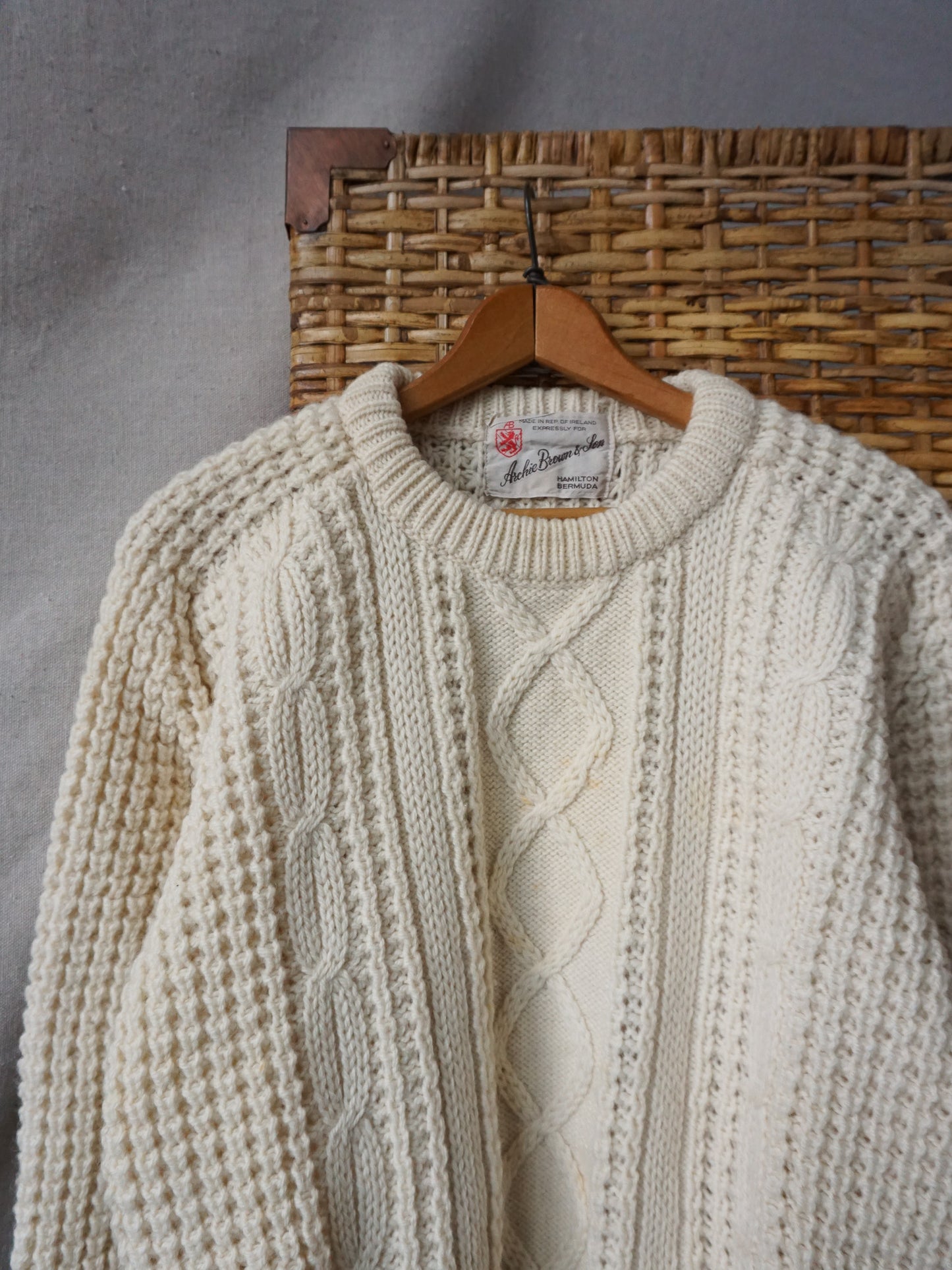 Archie Brown & Son Aran Sweater—[L]